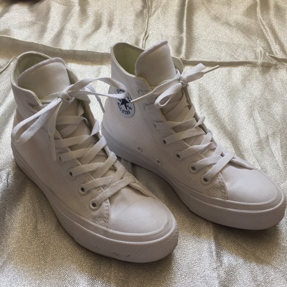 converse with lunarlon white